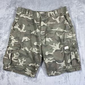Levis Cargo Shorts Camo Mens Size 38 Camouflage Hiking Sk8r